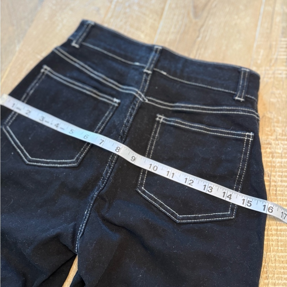 Alter’d State Dark Denim Flare Jeans with Patch Pockets XS - Picture 9 of 9